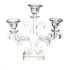 crystal candleholder centerpiece with three arms, art 0482800